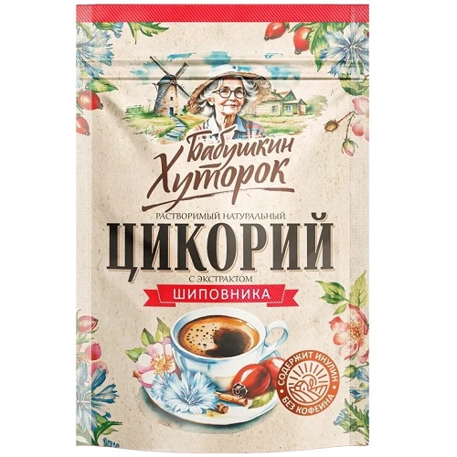 Бабушкин хуторок цикорий с шиповником, 100 гр